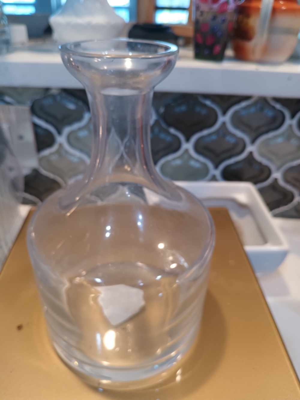 Mikasa Clear Glass Decanter Vase